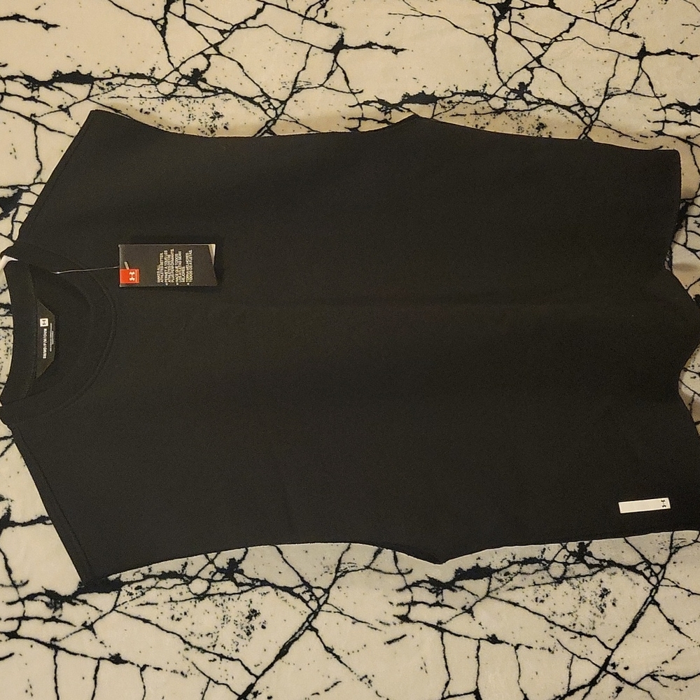Under armour warm up sleeveless sweat shirt sz s/m
